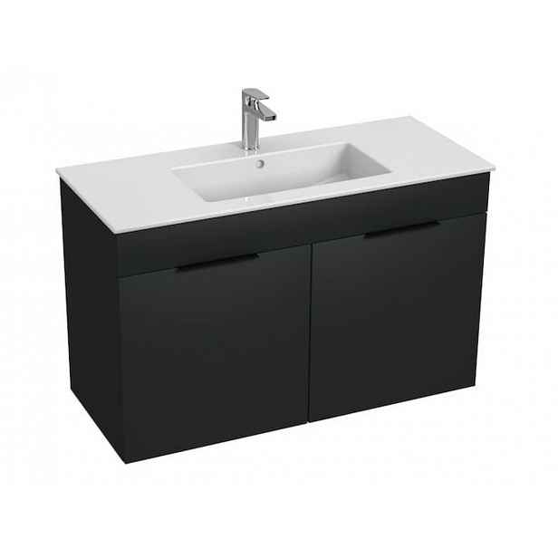 Koupelnová skříňka s umyvadlem Jika Cube 100x43x62,2 cm antracit mat H4536511763521