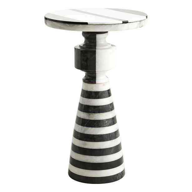 Mramorový kulatý odkládací stolek ø 30 cm Zoro – Premier Housewares