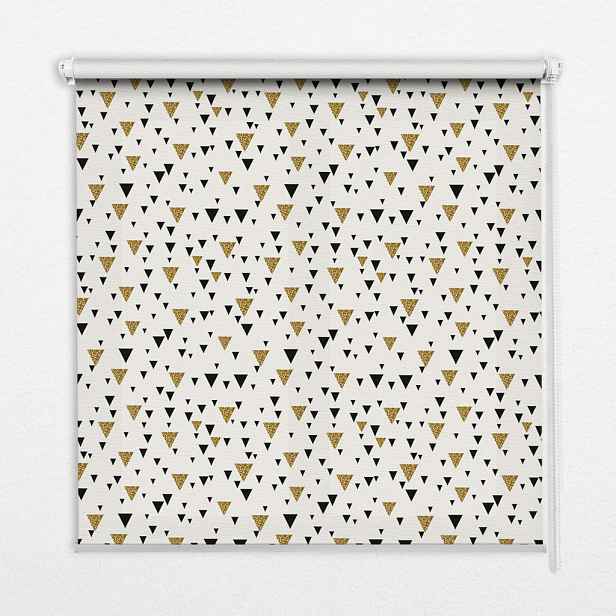TULUP VNITŘNÍ roleta - okenní roleta - roleta - 110x140 cm - Trojúhelníky