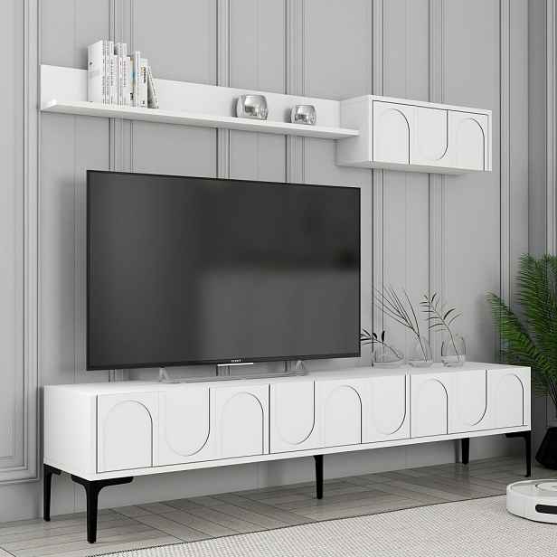 TV stěna / Sestava pod TV Lyon 2 - White, Black