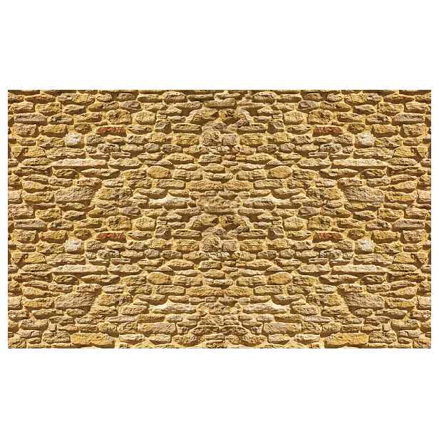 Vliesová fototapeta Kamenná zeď Béžovo-hnědá textura 312x219 lepidlo
