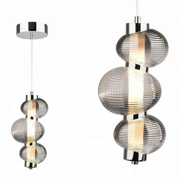 Závěsná lampa s originálním skleněným stínidlem Bolla Smoked 12W Led Milagro