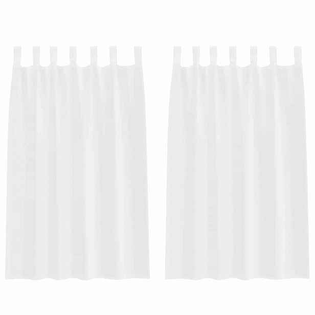vidaXL Voile Záclona 2 ks Bílá 175 x 140 cm Polyester
