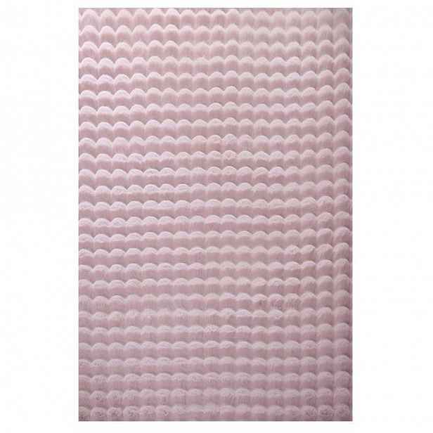 Koberec 3d Z Umělé Kožešiny 200x290 Cm Růžový