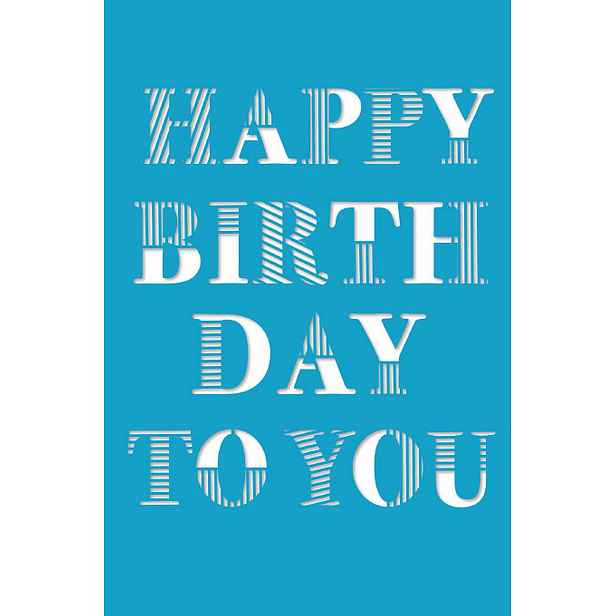 Přání k narozeninám s obálkou Artebene Happy Birthday To You