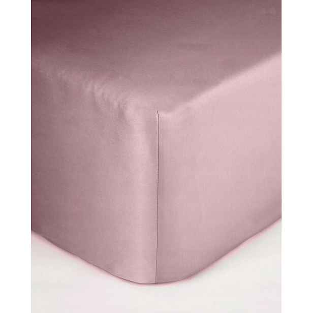 Prostěradlo saténové flamingo pink s gumičkou 180x200 Maro Home