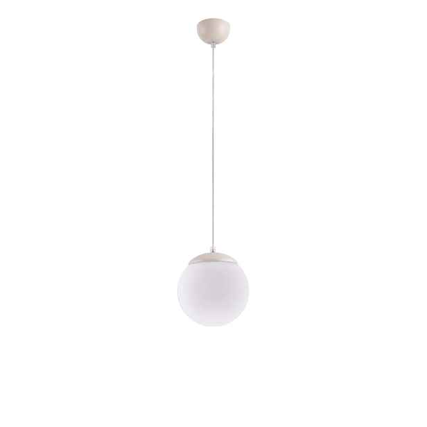 Sollux Lighting Ugo závěsná lampa skleněná koule béžová 20 cm E27 15 W