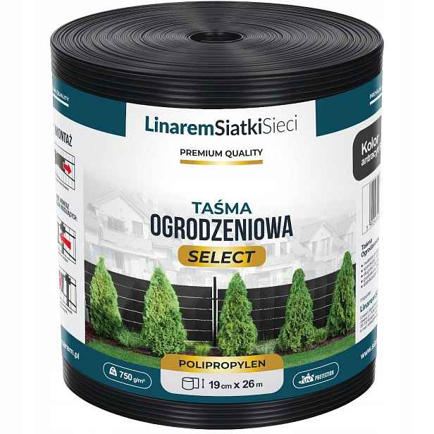 Stínící Panelové Pásy Premium 19x26 m, oplocení panelová antracit Uv+ krytina