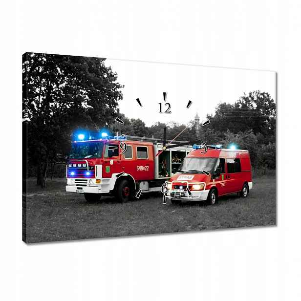 Hodiny 60x40 Hasiči