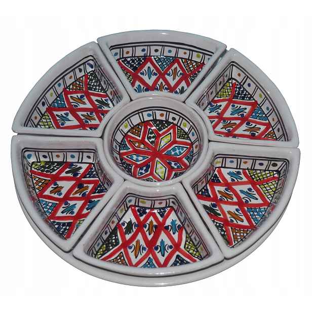 Kulatý Set pro Mezze Maroko Tunisko Libanon Meze