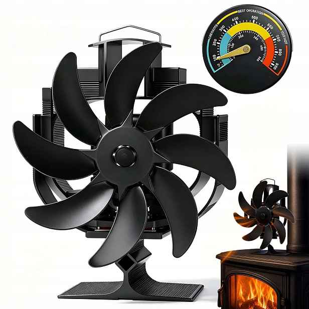 Krbový Ventilátor Termoelektrický Větráček Napájený Teplem Turbína