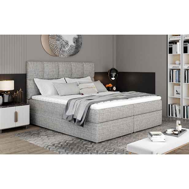 Boxspring Glossy Rozměr: 165 x 210 cm, látka: Berlin  01