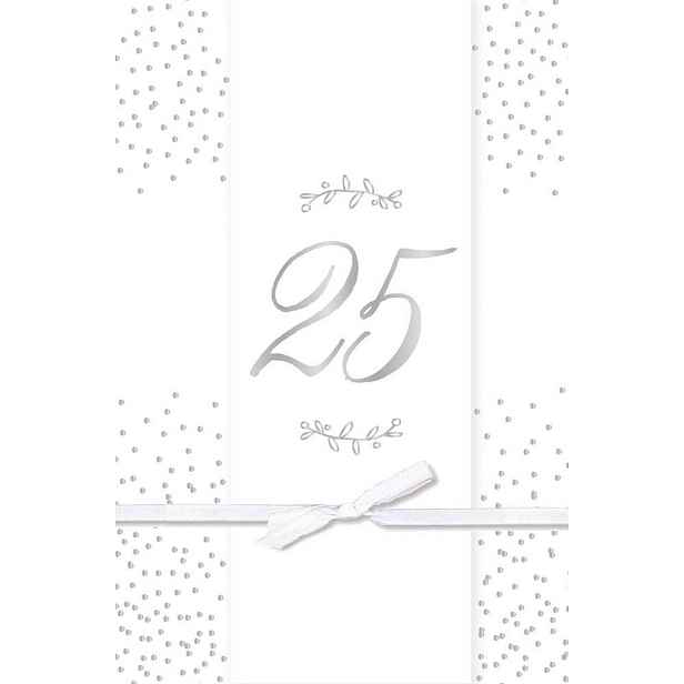 Přání k 25. výročí svatby s obálkou Artebene Wedding 25