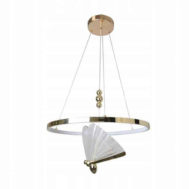 Závěsná lampa Marissa Ring Zlatá Led 33W Variabilní barva světla Cct
