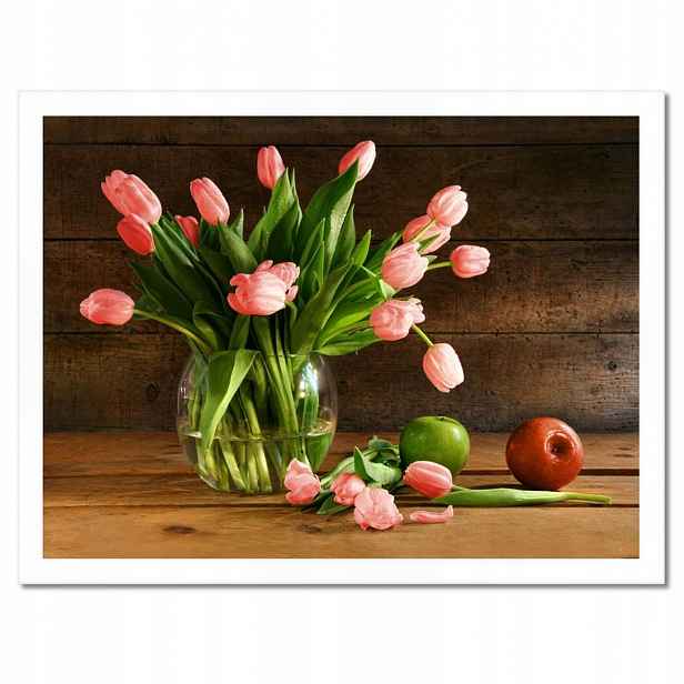 Plakáty v rámu 40x30 Červené tulipány