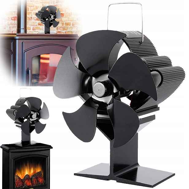 Krbový Ventilátor Termoelektrický Větráček Napájený Teplem Turbína
