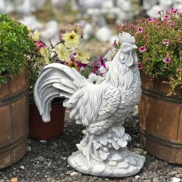 Betonová figurka Kohout figurky do zahrady betonové ozdoby