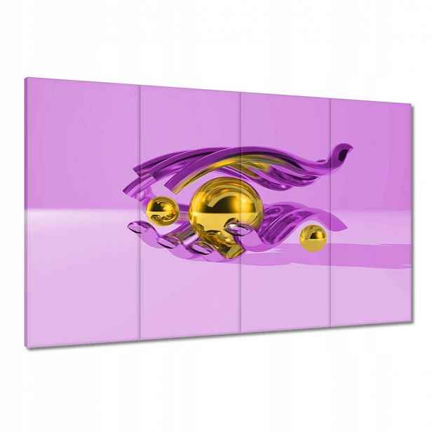Obrazy 120x80 Fialová grafika