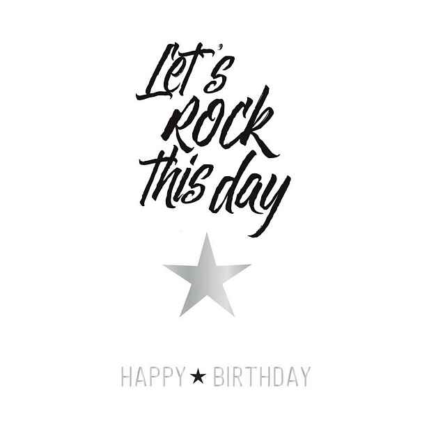 ARTEBENE Přání k narozeninám s obálkou Artebenne Let´s Rock This Day