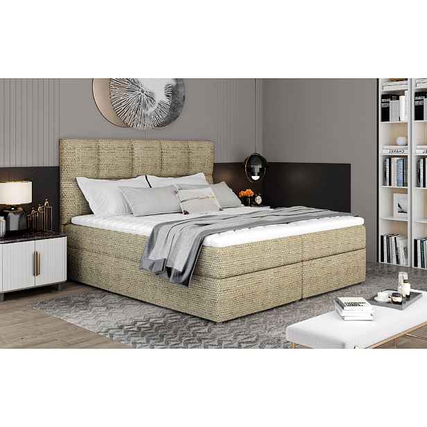 Boxspring Glossy Rozměr: 145 x 210 cm, látka: Berlin 03