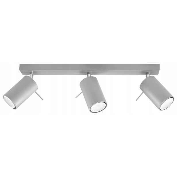 Sollux Lighting Stropní svítidlo Ring 3 gu10 šedá kovová