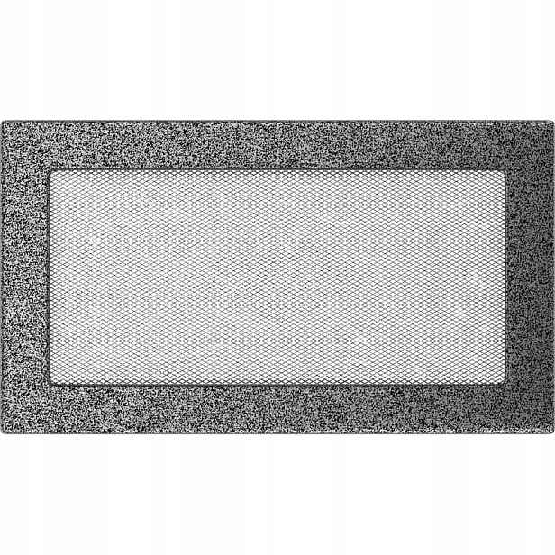 Ventilační mřížka 17x30 černo-stříbrná