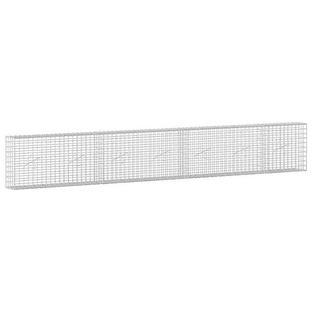 vidaXL Gabion s drátem 3,5 mm a síťkou 5x5 cm 350x20x50 cm