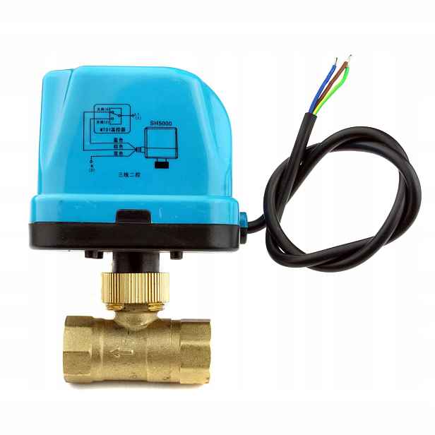 Elektroventil automatický s pohonem 1/2" kuličkový 230V