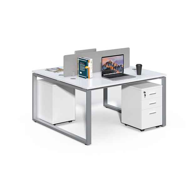 Kancelářská sestava 2 osoby Houseland Prime Max 01 140 cm bílá