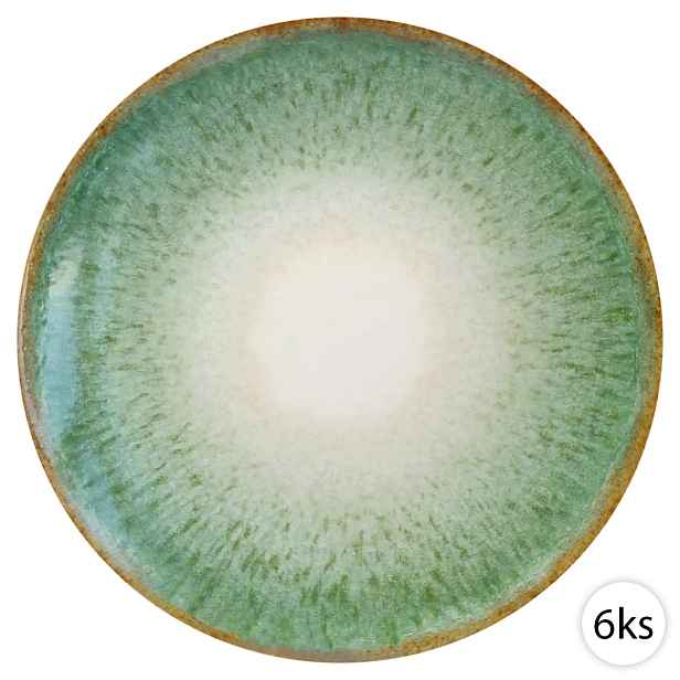 Mělké keramické talíře 26cm, 6ks, Perfect Home 72253