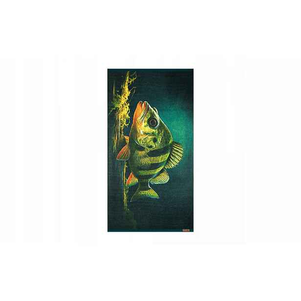 Rybářský ručník Okoń Zwoltex 50x100 cm jako dárek pro rybáře 600 g/m2 Ba