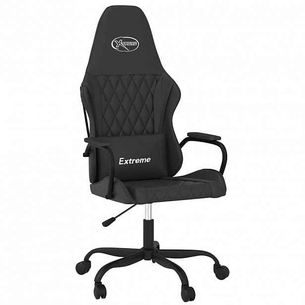 vidaXL Herní židle černá umělá kůže