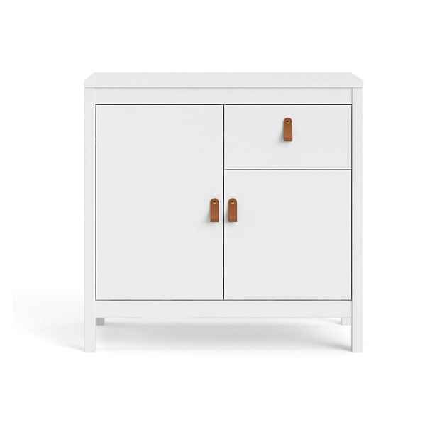 Bílá nízká komoda 82x80 cm Madrid – Tvilum
