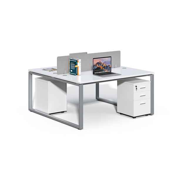 Kancelářská sestava 2 osoby Houseland Prime Max 01 160 cm bílá