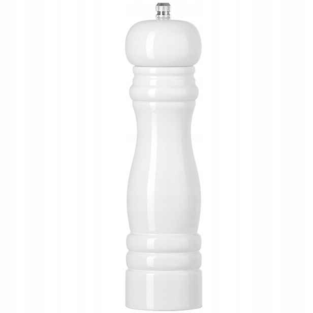 Mlýnek na sůl dřevěný, bílý, průměr 55 x 215 mm Hendi 469606