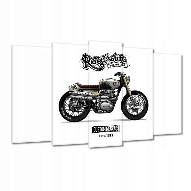 Obrazy 100x60 Motocykl Zabytek Vintage