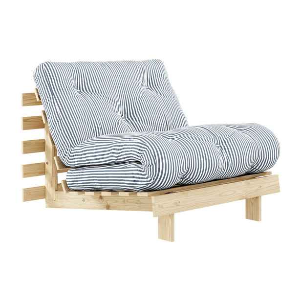 Bílé/světle modré křeslo Roots – Karup Design