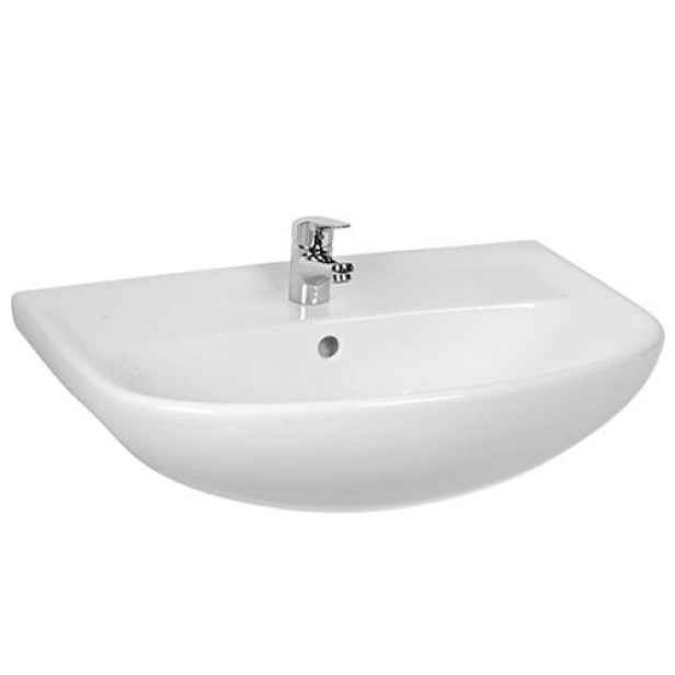 Jika old JIKA H8133820001041 - Lyra plus umyvadlo nábytkové 55 x 45 cm s otvorem pro baterii; bílé