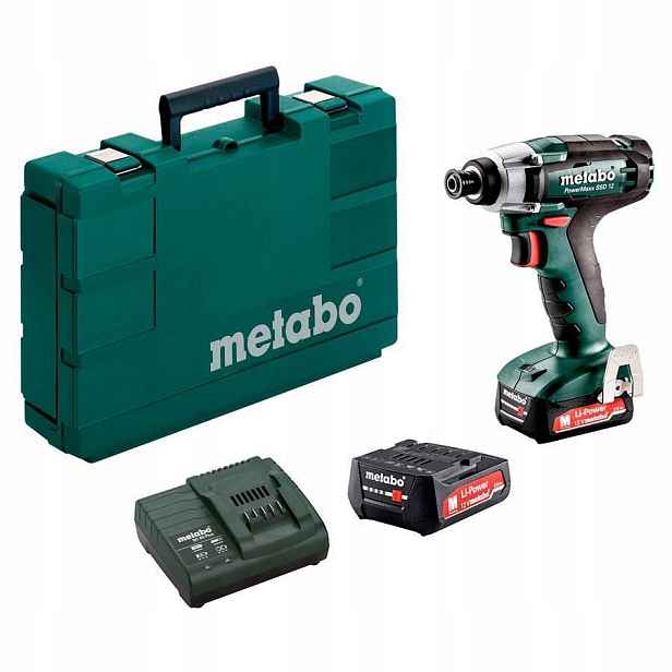 Metabo Powermaxx Ssd 12 Příklepový Šroubovák 115Nm 12V V Pvc Kufru
