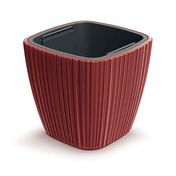Prosperplast Plastový květináč OROS retro červený, varianta 29 cm