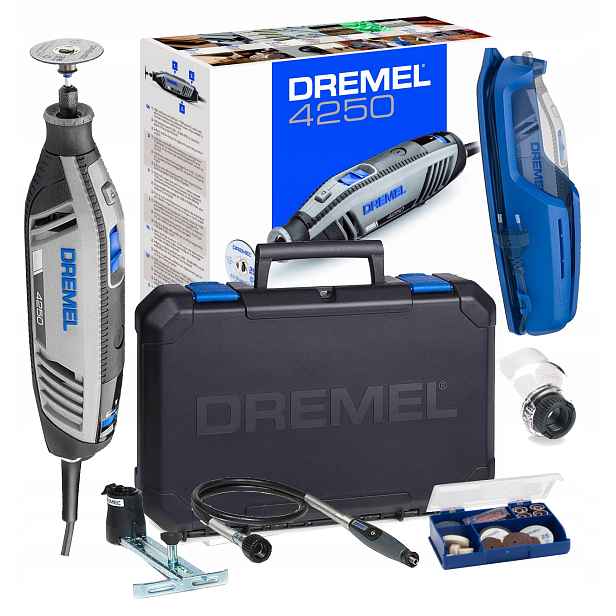 Víceúčelová Bruska Dremel 4250 45 Příslušenství Hřídel Kufr