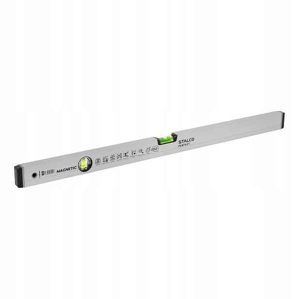 Eloxovaná hliníková vodováha s magnetem 80 cm Stalco Perfect S-65744