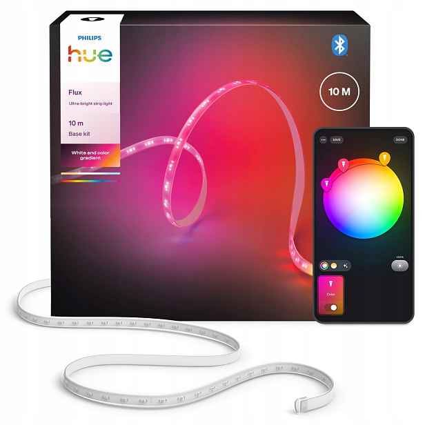 Led pásek 10 m 60 W 6000 lm Rgb Tw Inteligentní Flux Strip Philips Hue