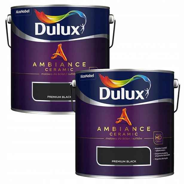 Set Dulux 2x2,5L Ambiance Ceramic Barva Keramická Premium Black 5L
