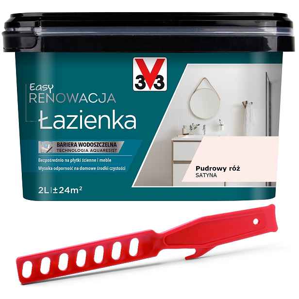 V33 Barva Renovace keramických dlaždic Pudrová Růžová 2L