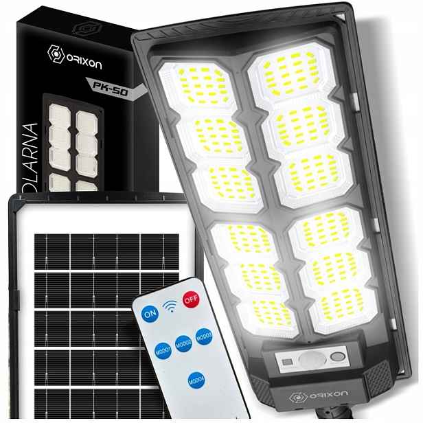 Solární Lampa Zahradní Pouliční Lampa Halogen Led Senzor Pohybu 3000W
