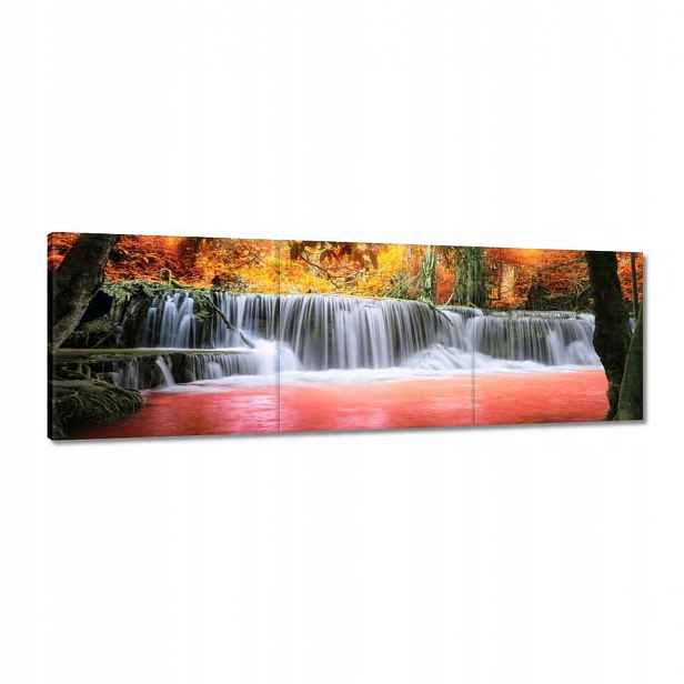 Obraz 150x50 Oranžový vodopád