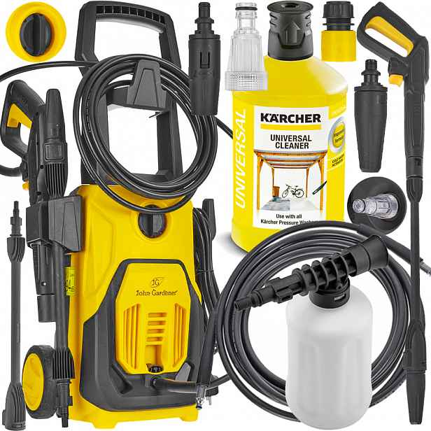 Tlaková Myčka 1800 W Turbo 230 Bar, Výkonná Hliníková Pumpa Karcherová Kapalina