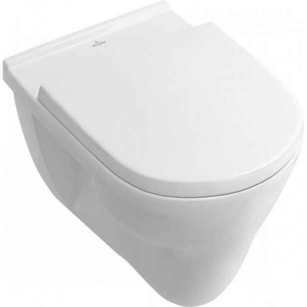 Villeroy & Boch O.novo - Závěsné WC, ploché splachování, Ceramicplus, bílá 566210R1