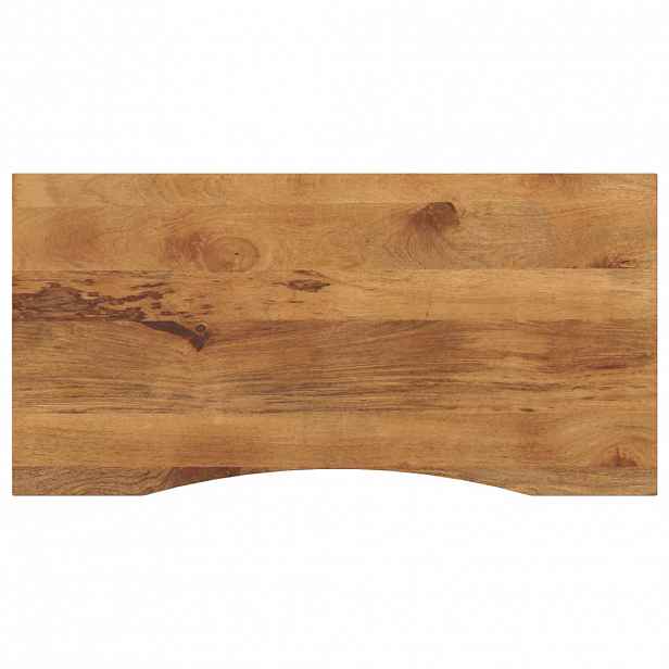 vidaXL Stolní deska s výřezem 140x50x2,5 cm masivní hrubý mangovník
